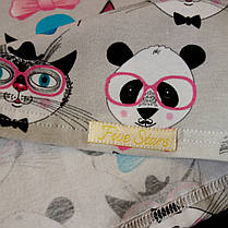 Костюм футболка і шорти котики на сірому Five Stars 10566-10573-122p, фото 2