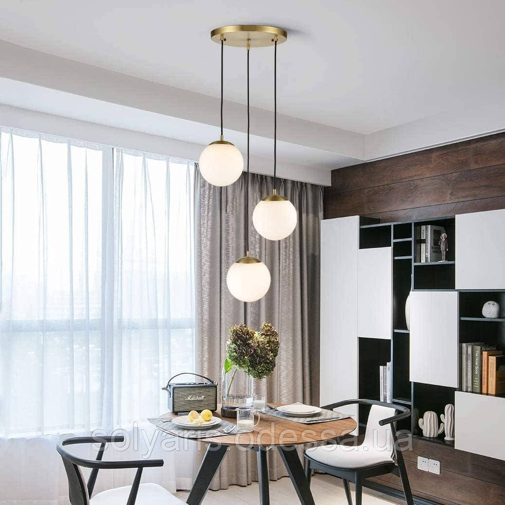 Люстра підвісна з шарами 1383/1 (круг,планка), фото 1