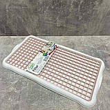 Сушка для посуду 14*19*0,7 см Hobby life 04 1311 рожево-біла, фото 4