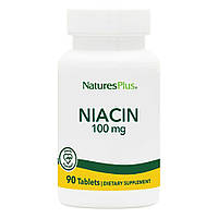 Витамины и минералы Natures Plus Niacin 100 mg, 90 таблеток