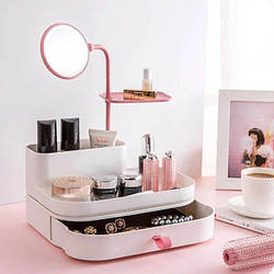Настільний органайзер для косметики із дзеркалом