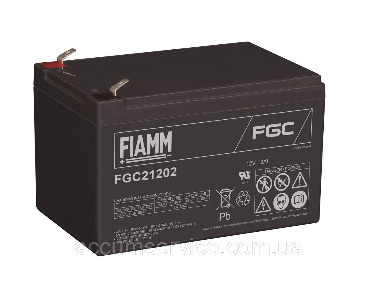 Акумулятор FIAMM FGC21202 — 12 V 12 Ah