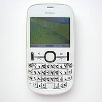 Nokia Asha 200 White (QWERTY клавіатура, 2 SIM, MicroSD, FM, MP3, Bluetooth 2.1, камера 2 МП)