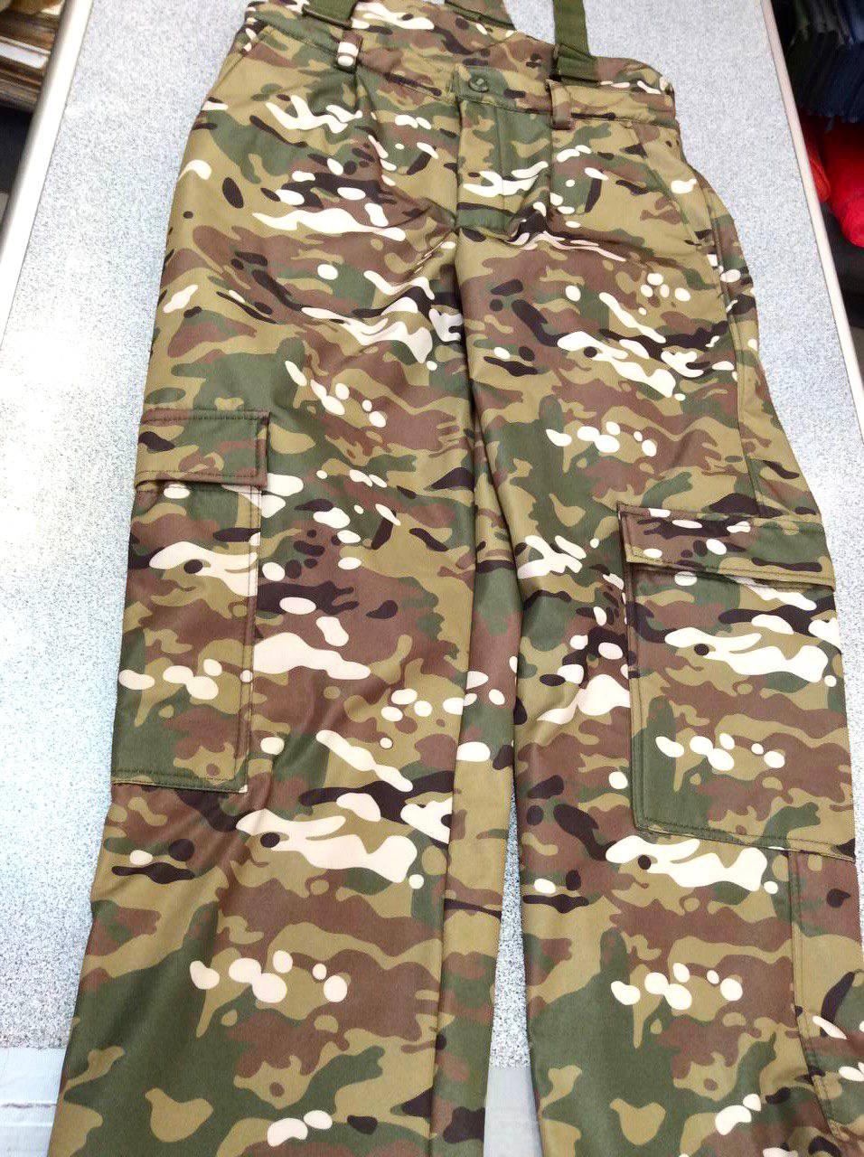 Штани демісезонні SoftShell. Штани весна софтшелл Мультикам. Розмір ХL.