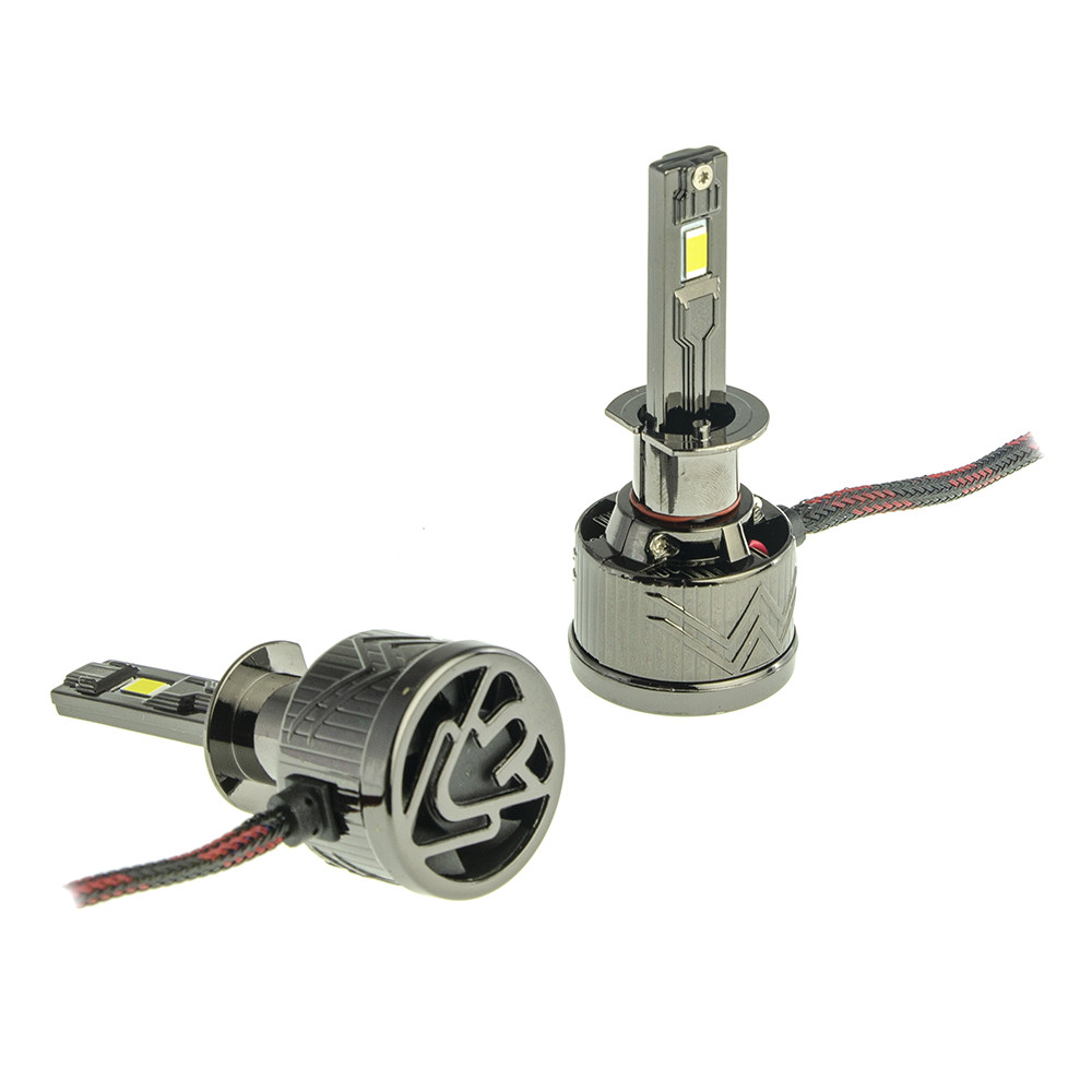 КОМПЛЕКТ: лампы LED Cyclone H1 type-40 6000k 16000Lm 12v/24v CAN с обманкой