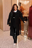 Теплое осеннее пальто женское турецкий кашемир размеры норма и батал