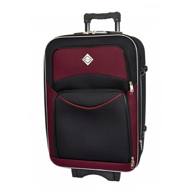 Валіза Bonro Style (середній) чорно-вишнева