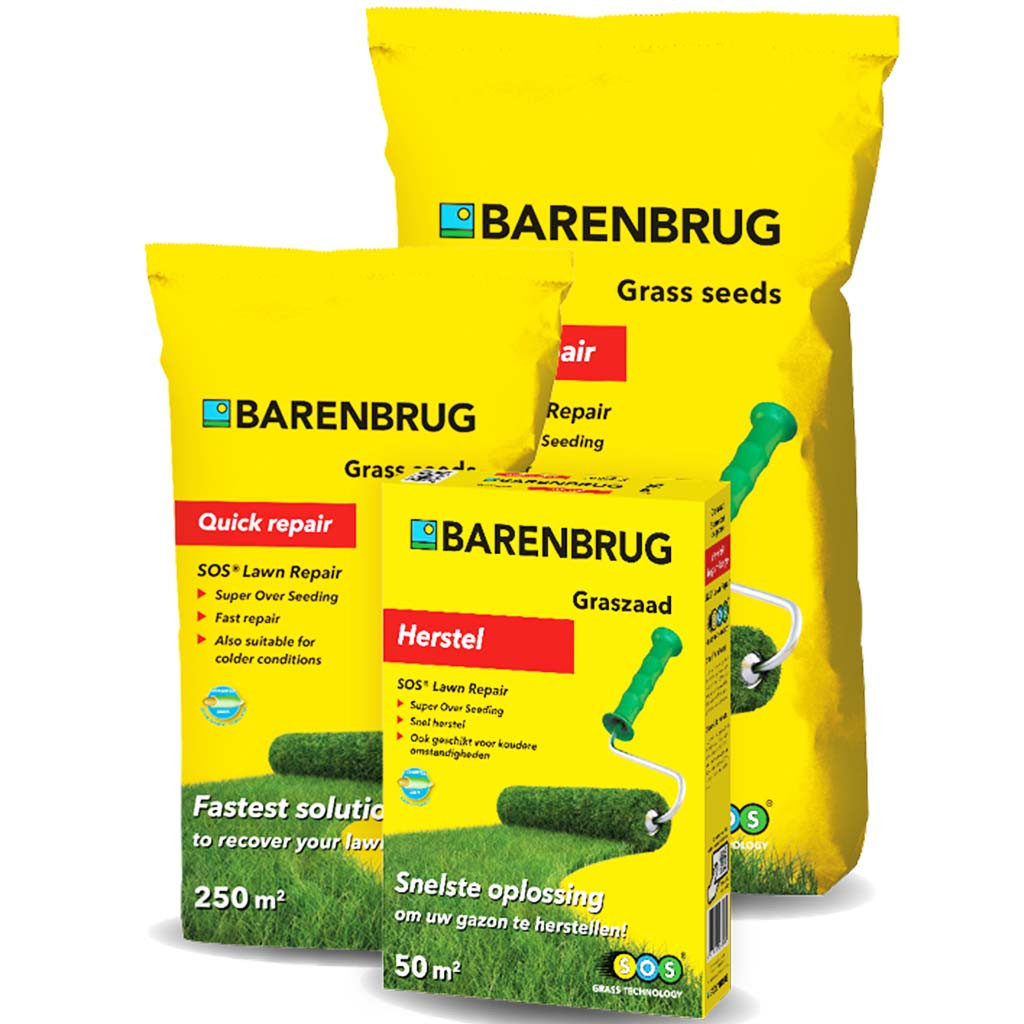 Barenbrug Суміш газонних трав для відновлення газону SOS Lawn Repair, 15кг