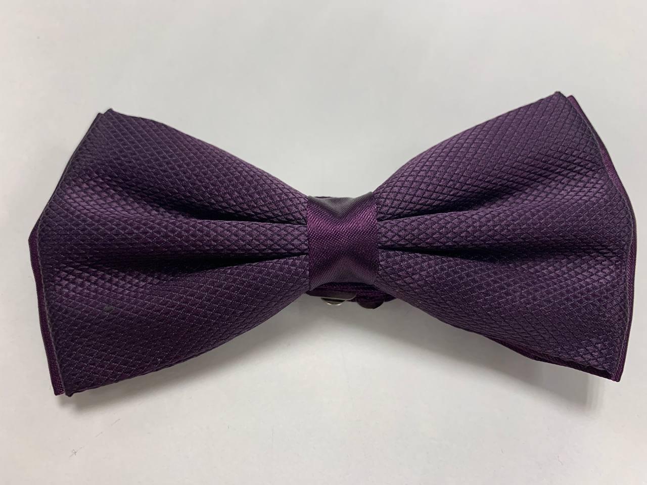 Краватка-метелик чоловічий фактурний Giovanni Fratelli-0707 фiолетовий, фото 1