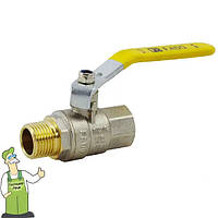 Кран кульовий для газу FADO довга ручка