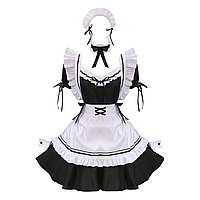 Косплей вбрання Покоївка Версія 1 Чорний колір | Maid Version 1 Black color