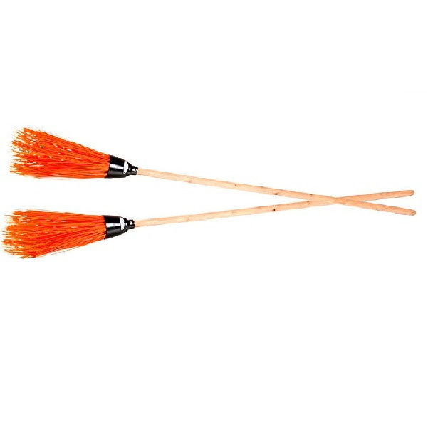 Мітла пластмасова кругла (з дерев'яним держаком), Леміра, Арт.55056