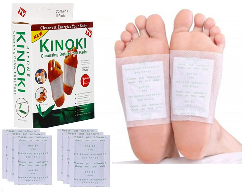 Пластир на стопи детокс для виведення токсинів Kinoki, 10 шт.