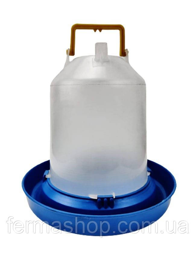 Вакуумна поїлка 5 літрів для птахів  із ручкою, фото 1