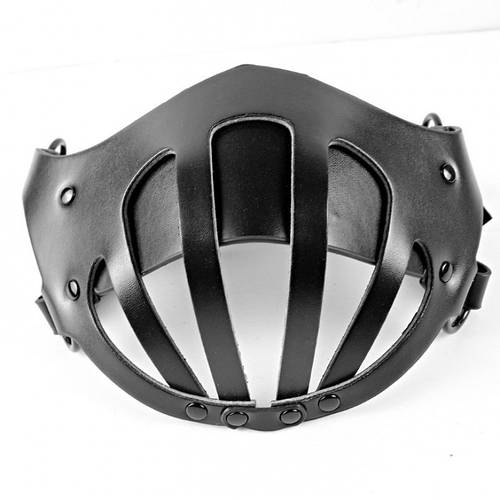 Купить Сексуальная кожаная маска намордник БДСМ черная Nomax, цена 891 ...