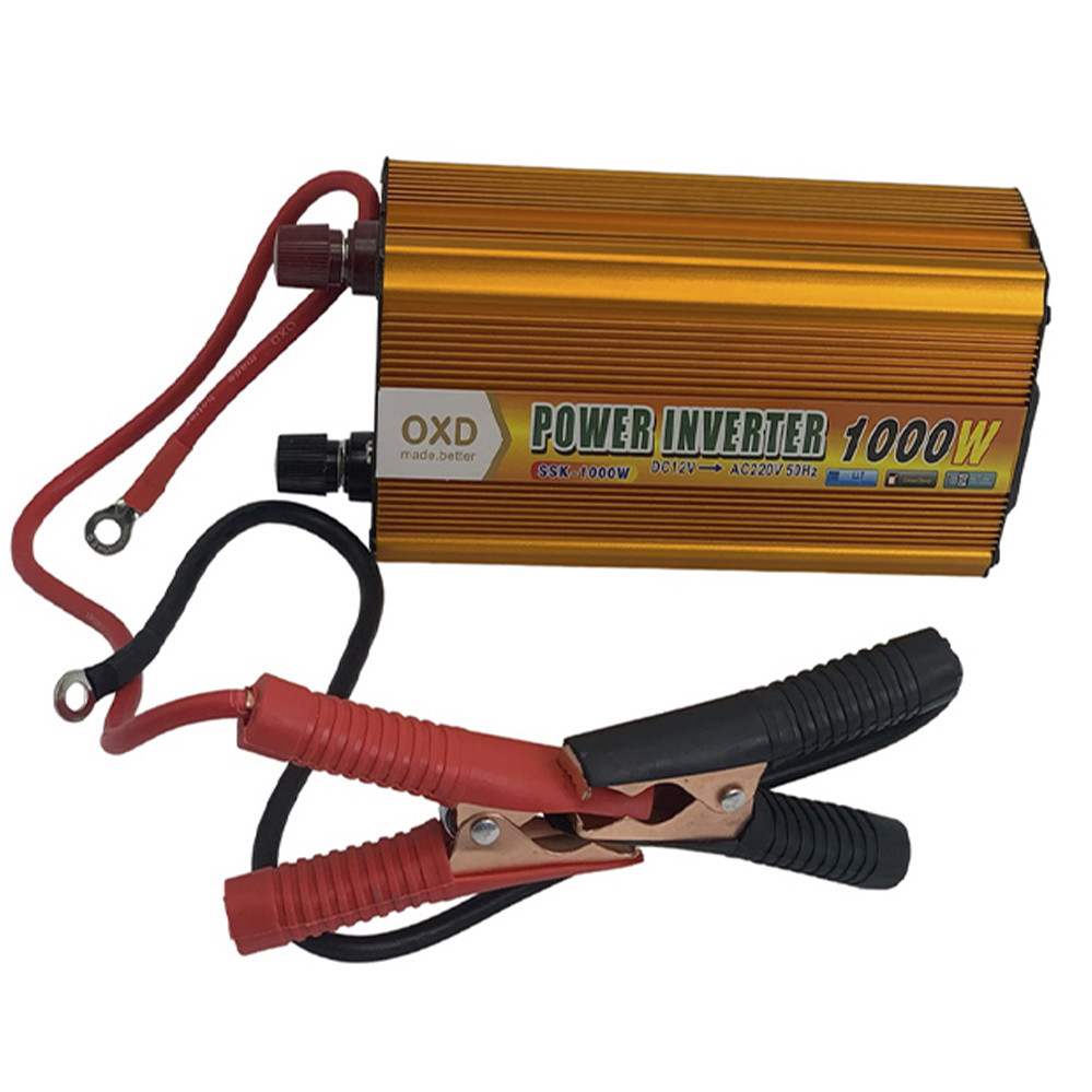 Перетворювач інвертор від акумулятора 12V-220V Power Inverter напруги 1000W автомобільний