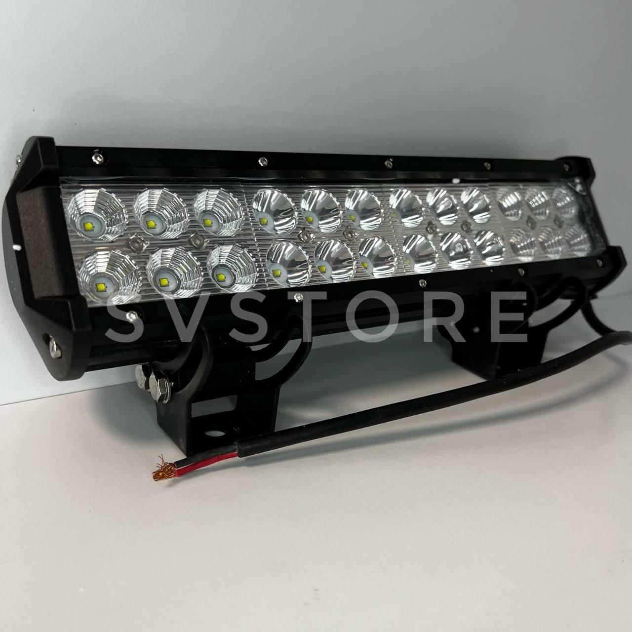 Автофара балка 24 LED світлодіоди LightX 5D-72W автомобільна фара Чорна