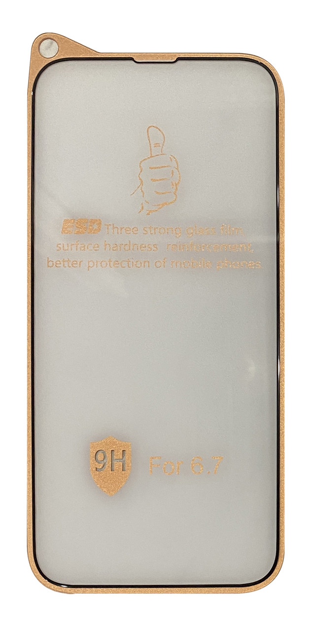 Захисне скло NoName для iPhone 14 Plus Чорне 9H Design, фото 1