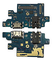 Нижня плата Samsung A405 з конектором заряджання + мікрофон + компоненти Оригінал