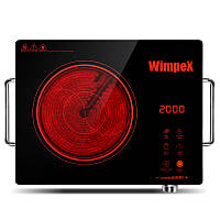 Инфракрасная настольная плита WimpeX Cooking Pro (WX 1324) на одну конфорку, сенсорная, 2000Вт