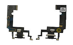 Шлейф iPhone XR з роз'ємом зарядки і мікрофоном Чорний