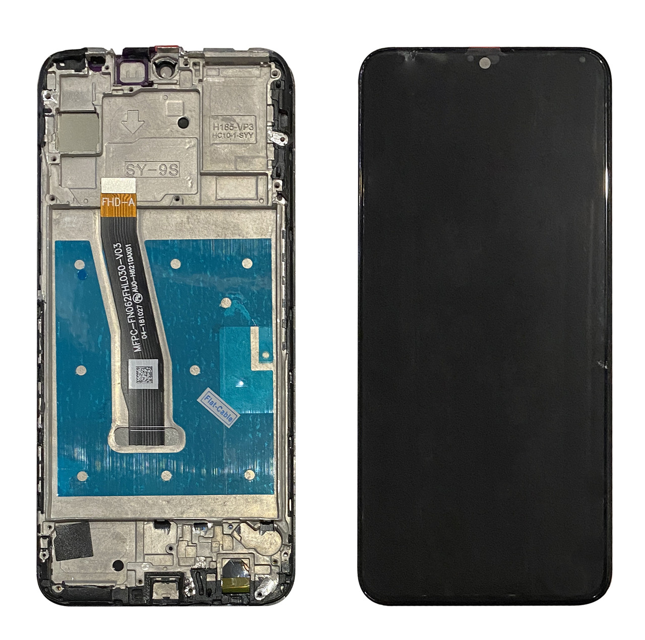 Дисплейний модуль (екран) для Huawei P Smart 2019, P Smart 2020, чорний (POT-LX3, POT-LX1), у рамці