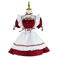 Косплей вбрання Покоївка Версія 1 Червоний колір | Maid Version 1 Red color