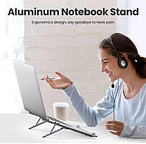 Підставка для ноутбука Ugreen LP451 Foldable Laptop Stand Gray, фото 5