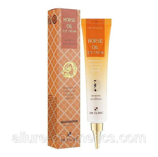 Крем для шкіри навколо очей із кінським жиром 3w Clinic Horse Oil Eye Cream 40ml