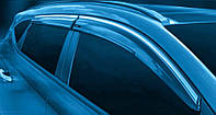 Ветровики с хромом Sunplex Chrome на авто Volkswagen Passat B6 2005-2010 sd Дефлекторы боковых окон