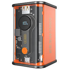 УМБ Power Bank (зовнішній акумулятор) BYZ W90 20000 мАг 22.5 Вт Помаранчевий (BYZ-W90-O), фото 4