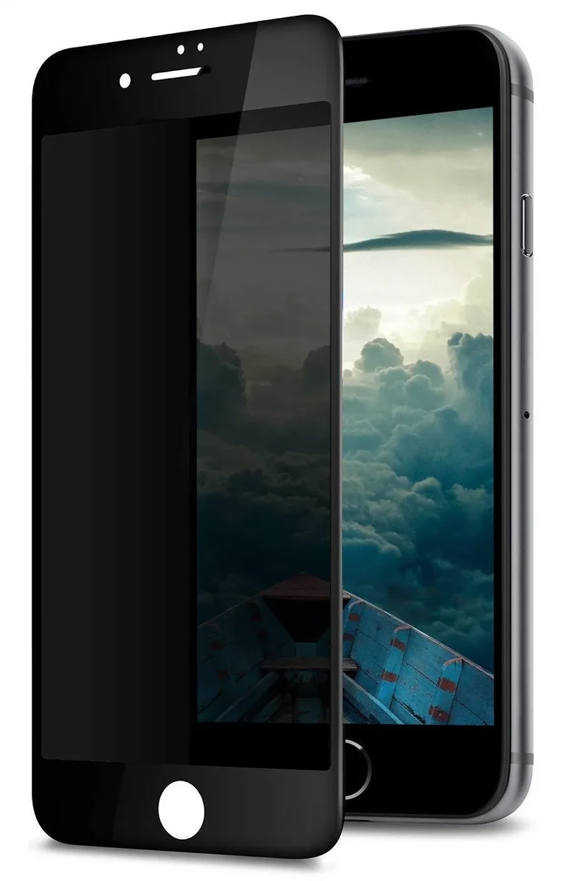 Захисне скло Privacy (Антишпигун) iPhone 7/8/SE (2020/2022) Чорне