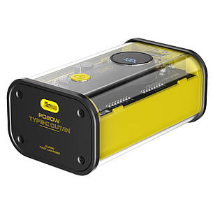 УМБ Power Bank (зовнішній акумулятор) BYZ W89 10000 мАг 22.5 Вт Жовтий (BYZ-W89-Y), фото 3