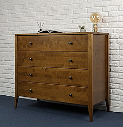 Дерев'яний комод "Хюгге" з натурального дерева клен