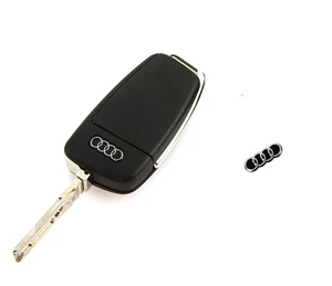 Наклейка на ключ Audi на ключ металева 16 мм 6 мм