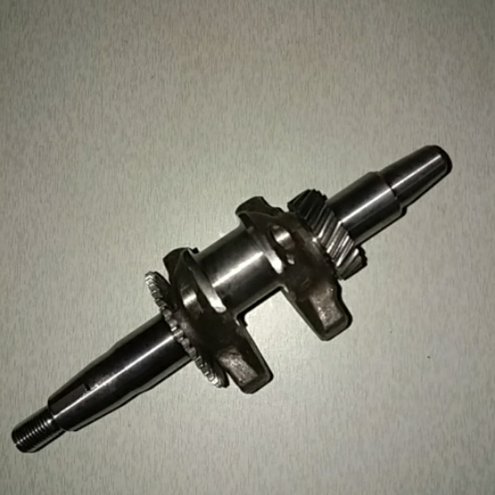 Колінвал у зборі під конус бензинового двигуна генератора 168f довжина 230 мм конус 18-22 мм, фото 1