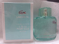 Жіноча парфумована вода Lacoste Eau De L.12.12 Pour Elle Natural (Лакоста еуде Л.12.12 пруг ель неечурал)