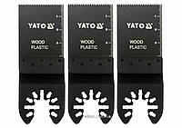 Полотна-насадки різальні YATO BIM : універсальні для реноватора, 3 шт., 40 х 34 мм [10/100]