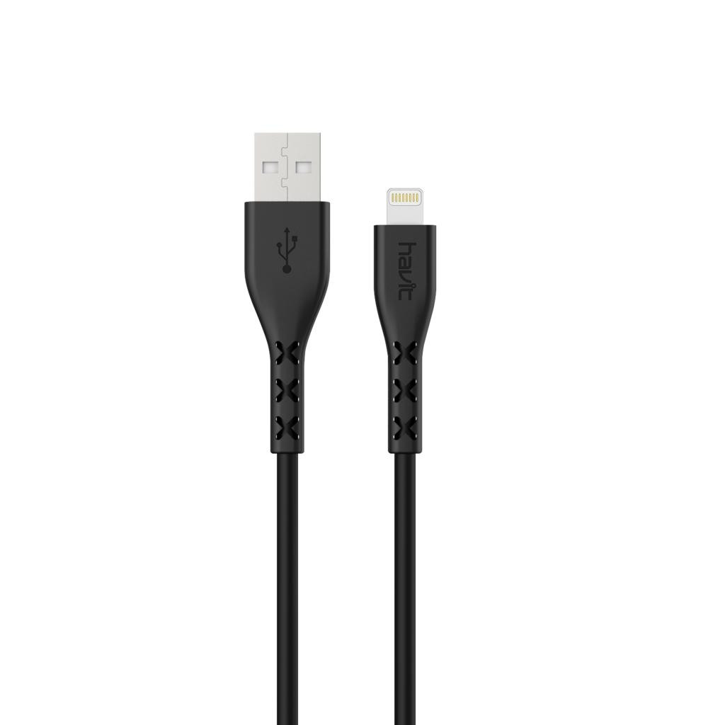 Кабель з'єднувальний зарядний HAVIT HV-H66 USB to Lightning 1.8 м HV-H66-1.8