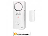 Onvis Smart Home Security Охранная сигнализация Двери Окно Контактный датчик Работает с Apple HomeKit Температ