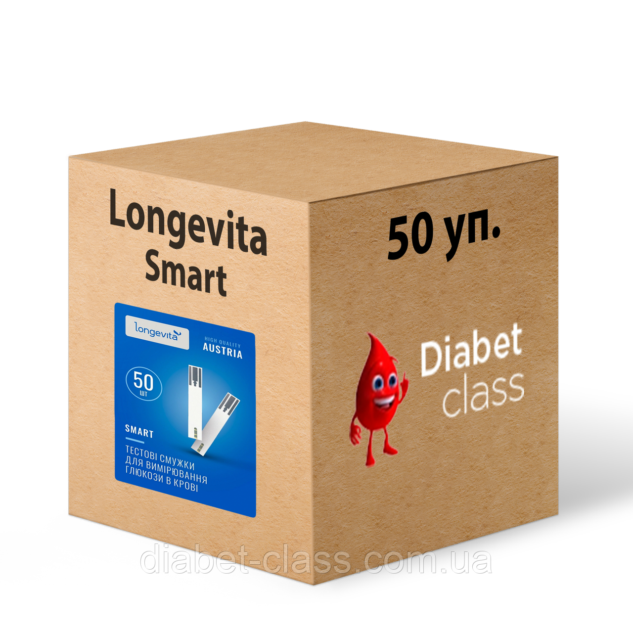 Тест-смужки Лонговіта Смарт Longevita Smart, 50 шт. 50 паковань