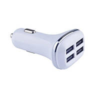 Зарядное устройство автомобильное USB*4 5V 4.8A USB Car Adapter новое