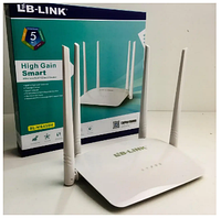 Wi-Fi роутер LB-Link BL-WR450H 2,4GHz 300Mbps,двухдиапазонный беспроводной маршрутизатор роутер 4 антенны spn