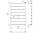 Водяна рушникосушка Mario Токіо 800x530/500 чорний мат, фото 2