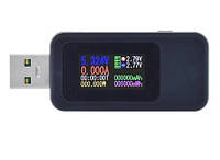 USB-тестер Цифровой вольтметр постоянного тока Амперметр до 6.5А Black