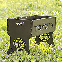 Мангал розбірний TOYOTA з індивідуальним надписом - подарунковий