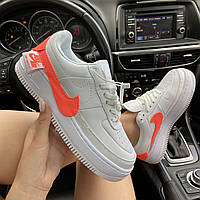 Женские кроссовки Nike Air Force 1 Low Jester White Orange, найк аир форс 1 лов (39,40 размеры в наличии)