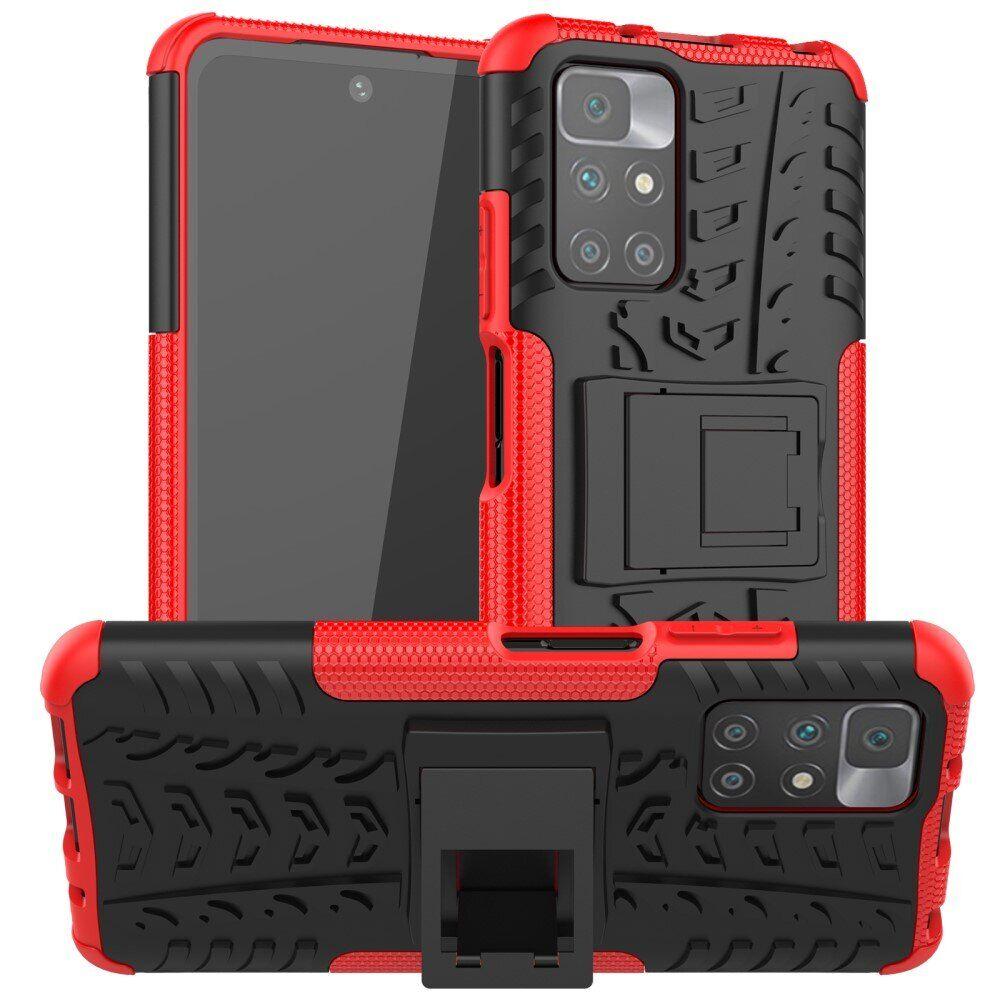 Чехол Armor для Xiaomi Redmi Note 11 4G противоударный бампер Red - фото 1 - id-p1763397404