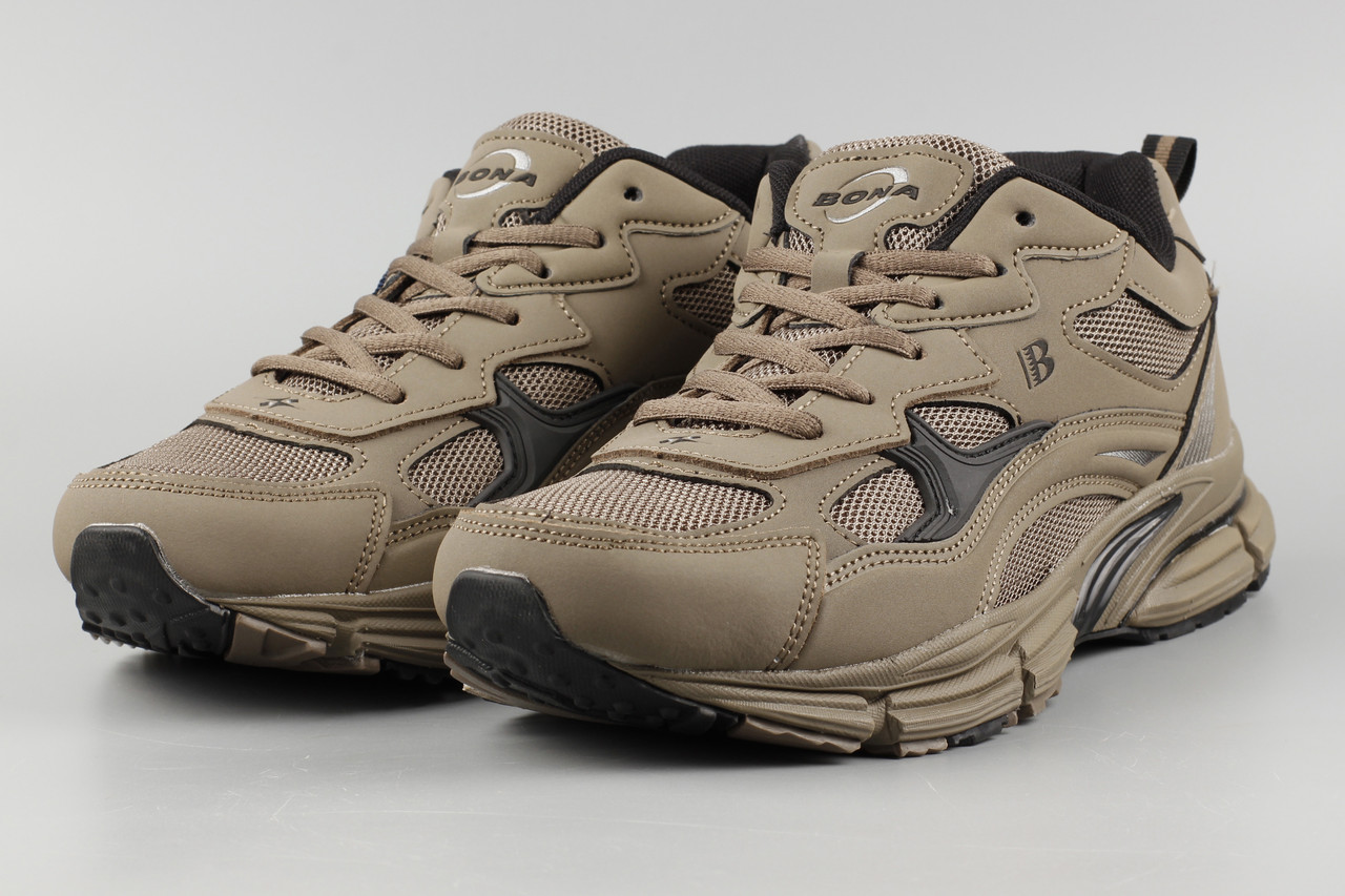 Кросівки чоловічі хакі Bona 917T сітка літні Бона Розміри 41, фото 1