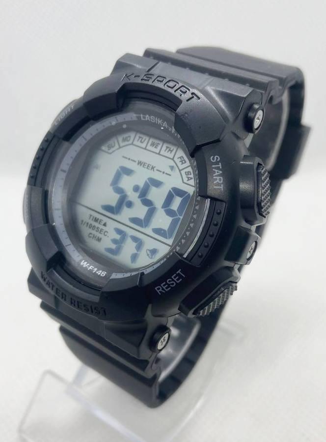 Годинник наручний спортивний вологостійкий Lasika K-Sport W-F146 Чорний ( код: IBW872B )